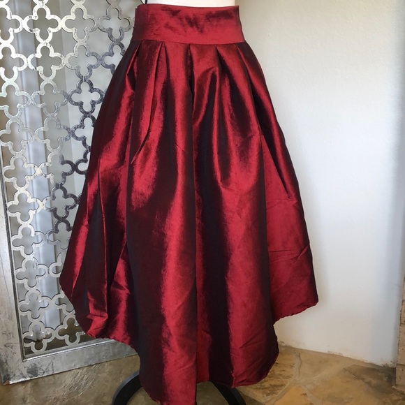 cleo Dresses & Skirts - NWT CLEO DRK RED PARTY SKIRT SIZE L
